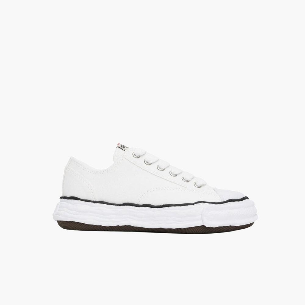 Maison MIHARA YASUHIRO Peterson 23 OG Sole Canvas Low Top Sneakers White EU 42